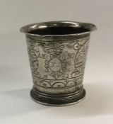 A Continental silver tapering Dutch beaker. Approx