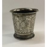 A Continental silver tapering Dutch beaker. Approx