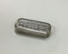 A large Georgian silver vinaigrette. Birmingham. B