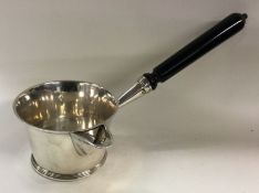 A large George III silver brandy pan. London 1807.