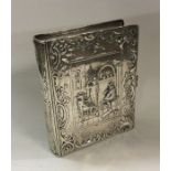 A 19th Century Dutch silver box in the form of a b