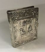 A 19th Century Dutch silver box in the form of a b