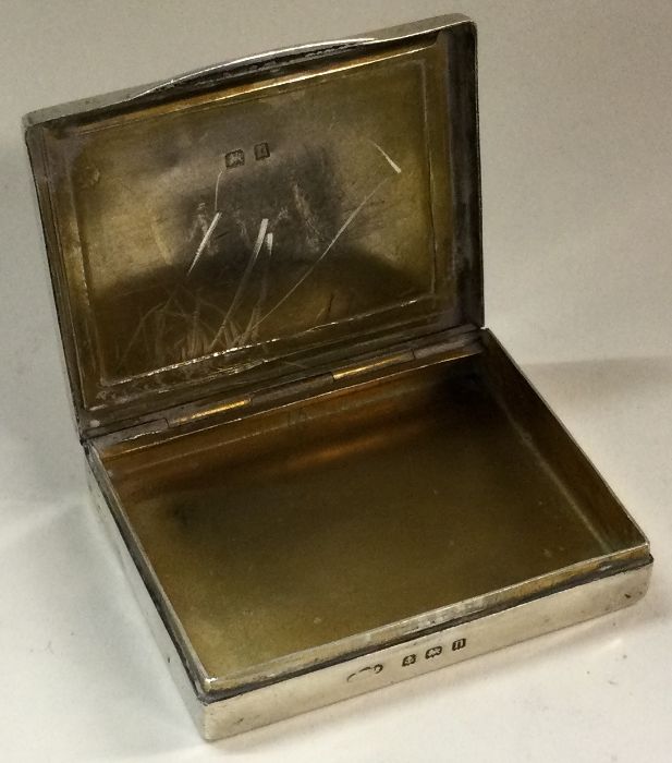 A good quality engine turned silver hinged top box - Image 2 of 2