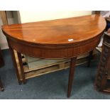 A Victorian mahogany card table