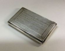 MASONIC: A Victorian silver snuff box. Birmingham