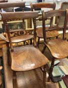 Five Antique chairs.