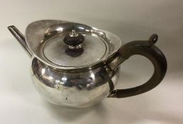 PAUL STORR: An unusual silver teapot. London 1800.