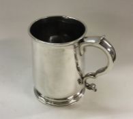 A good George II silver pint mug of typical form.