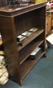 An oak bookcase.