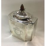 An 18th Century bright cut George III silver tea c