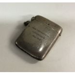 A hinged silver vesta. Sheffield 1899. Approx. 26