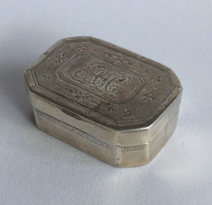 A good Georgian silver bright cut vinaigrette with