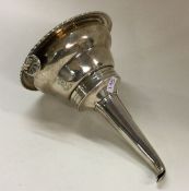 A fine quality George III silver wine funnel. Lond