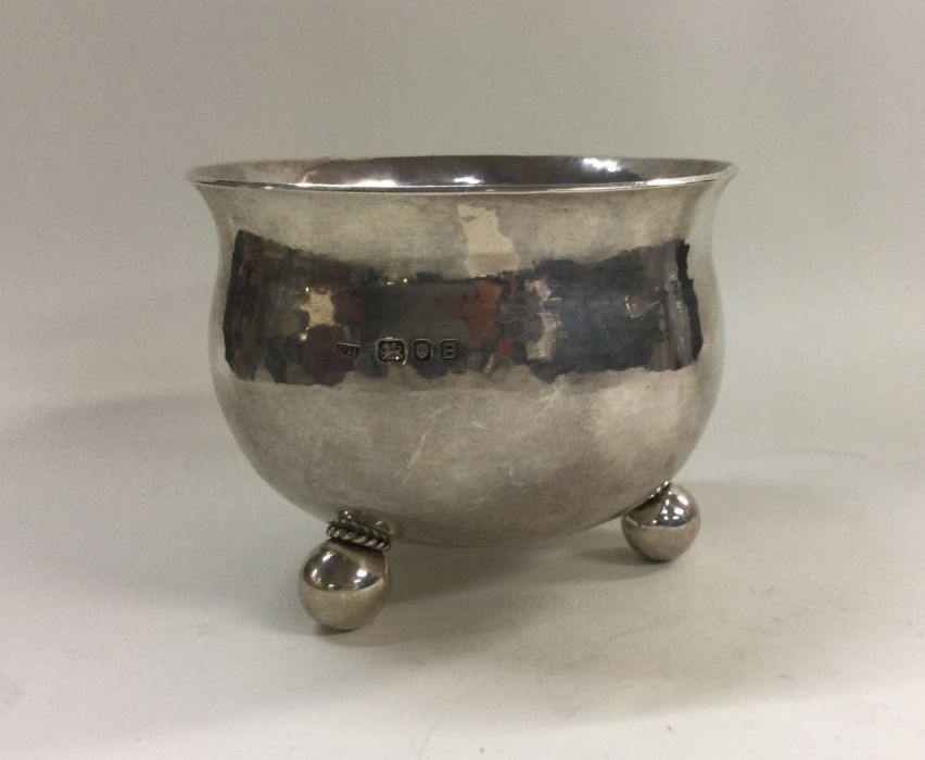 An Arts and Crafts silver bowl on ball feet. Londo - Image 2 of 2