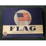 A boxed American flag.