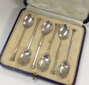 A set of six silver spoons. Sheffield 1916. Approx
