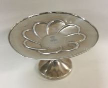 A heavy pierced silver tazza. Birmingham. Approx.