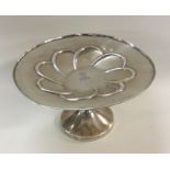 A heavy pierced silver tazza. Birmingham. Approx.