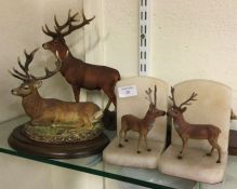Stag bookends etc.