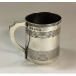 A good George III reeded silver mug. London 1803.