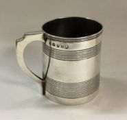 A good George III reeded silver mug. London 1803.