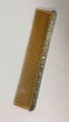 A Chinese silver comb. Approx. 60 grams. Est. £30