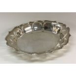 A stylish pierced silver dish. London. Approx. 91