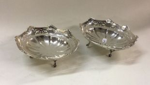 A pair of stylish silver preserve dishes. Birmingh