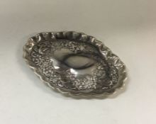 CHESTER: A Victorian silver chased dish. 1898. App