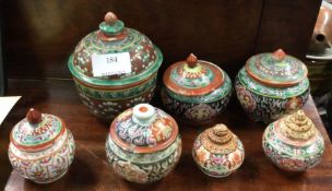 Chinese bowls and covers.