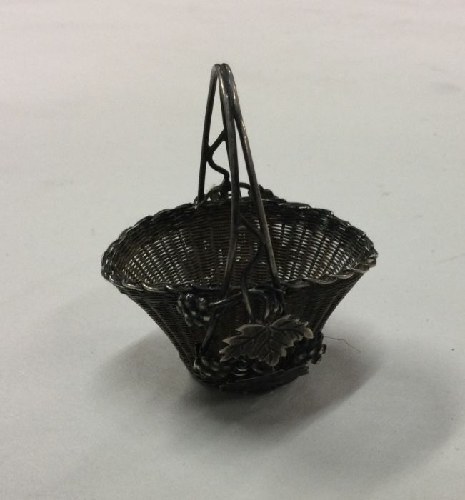 A rare Chinese silver filigree basket. Approx. 18