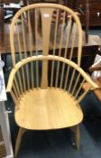 An Ercol style chair.