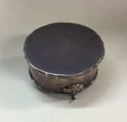 A heavy silver jewellery box. Birmingham 1916. App