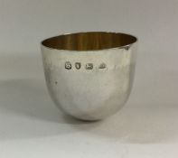A George III plain silver tumbler cup. London 1773