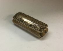 A Victorian chased silver box. Birmingham 1898. By