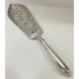 DUBLIN: A good pierced Irish silver fish slice dec