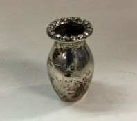 A miniature Scottish silver vase. Approx. 35 grams