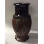 BLANOT: A French stoneware vase of baluster form w
