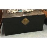 A brass lacquer trunk.