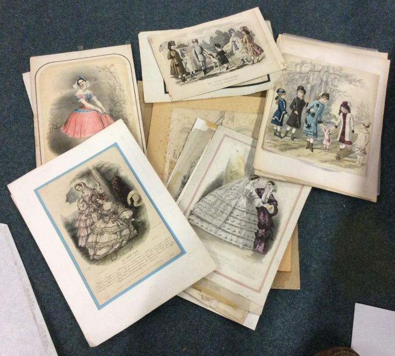 A good collection of unframed prints.