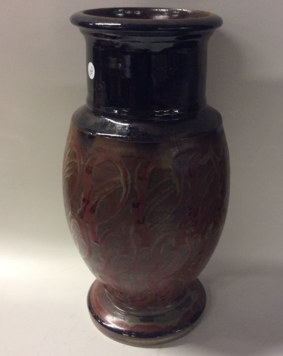 BLANOT: A French stoneware vase of baluster form w - Image 2 of 3