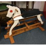 An old rocking horse.