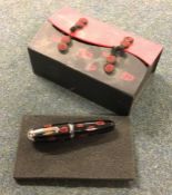 An unusual boxed Chinese fountain pen.