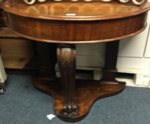 A Victorian mahogany hall table.