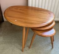 ERCOL: A nest of three tables.