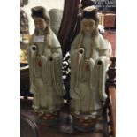 A tall pair of Chinese figures.