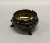 A mid-18th Century German silver salt, probably Au