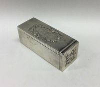 A rare 19th Century silver table nutmeg grater. Ap