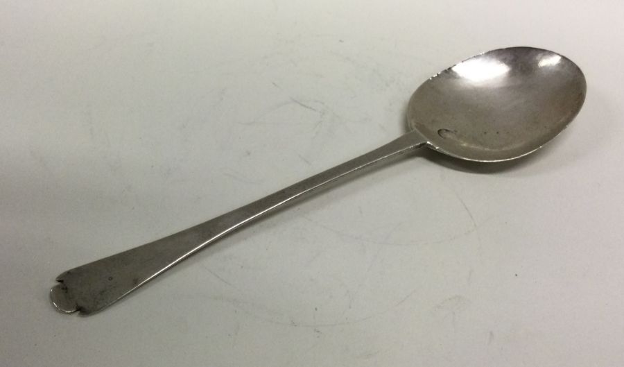 An early Charles II dog nose silver spoon marked w