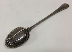 A Victorian silver tea infuser and patent. London